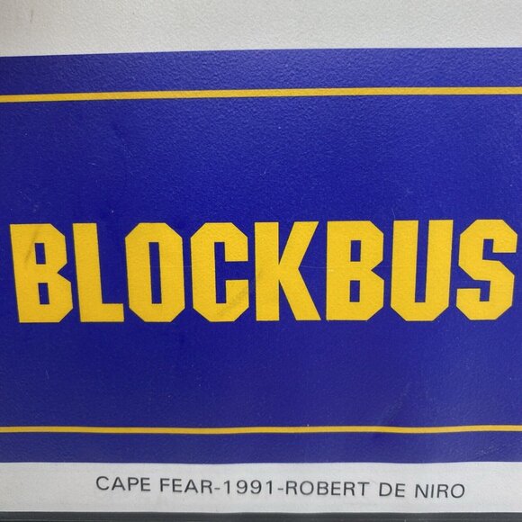 Blockbuster Cape Fear 1991 VHS Video Store Rental Movie Clamshell Case - Picture 6 of 15